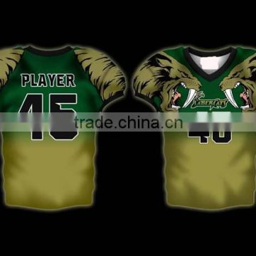 Camo American Football Uniforms With Tackle Twill Number-Names and Embroidered Team Logo