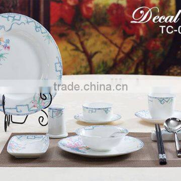 porcelain dessert salad pizza plates dishes for hotel and restaurant