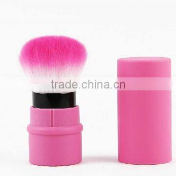 Colorful Retractable Round Hair Kabuki Brush photo-6
