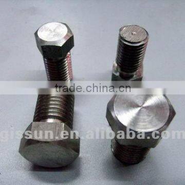 hex bolt, black surface