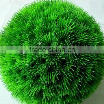 Wholesale plastic 2016 new product Artificial grass ball /green ball for home decor