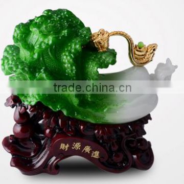 Chinese cabbage resin green jade cabbage wealth decoration