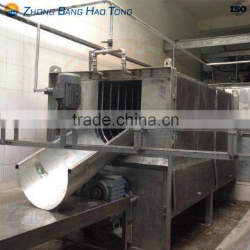 pig dehairing machine with spiral working beaters for pig abattoir plant