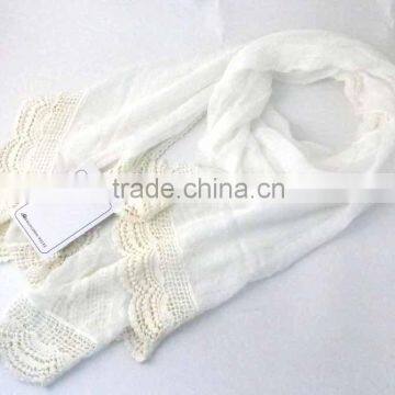 WLWH-1 100%Rayon pure white lady summer beach lace poncho