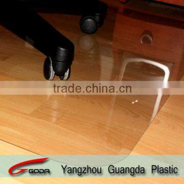 Transparent clear PVC mats for floor with round corner