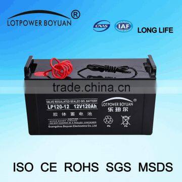 Long Life 12v 120ah Gel Type Solar Street Light Battery