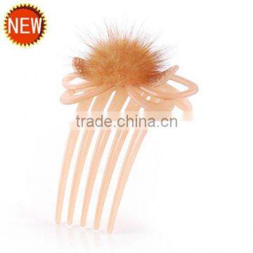 Fashion fur rhinestone Insert hair combs