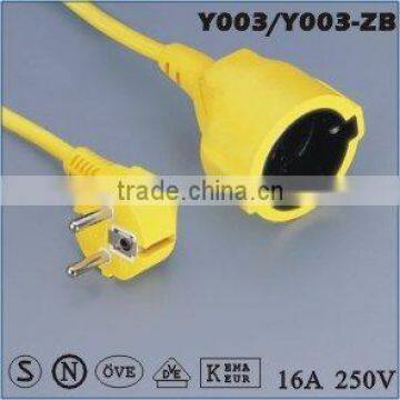 European extension power cord/Euro extension power plug/VDE extension power cord