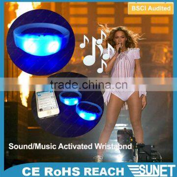 2016 SUNJET party concert flashing sound bracelet party items led