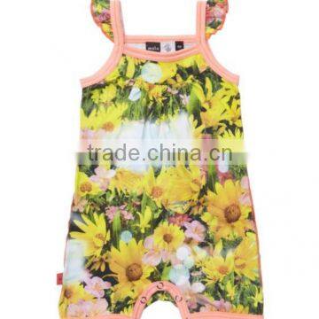 unisex Summer Sleeveless baby jumpsuit