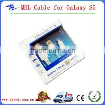 2014 High Quality for Samsung Galaxy S5 MHL Cable