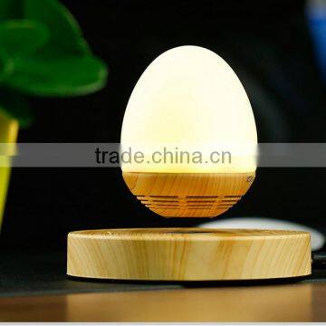 Wooden color magnetic levitation speaker with lamp                        
                                                Quality Choice