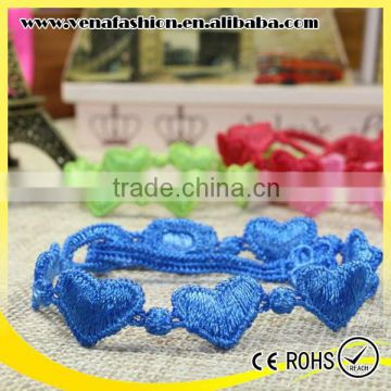 good quality heart bufferfly design wholesale italy lace bracelet