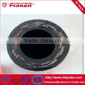 two high tensile fibre braided hydraulic hose