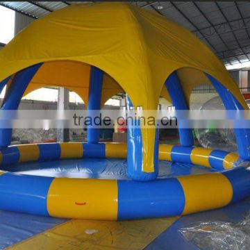 lagre inflatable pool roof used in outdoor