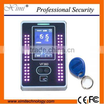 VF360 with high touch screen standard rfid card and cmreaa TCP / IP network facial access control and time attendance device