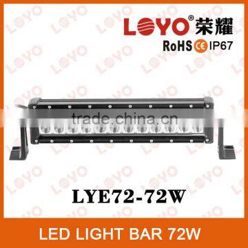 Tuning light 12V 72 watt led light bar double row 4*4 led bar, 13.5 inch 72W led bar work light