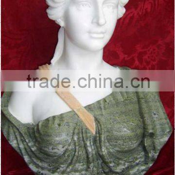 SKY-CH16 polished marble lady bust statues