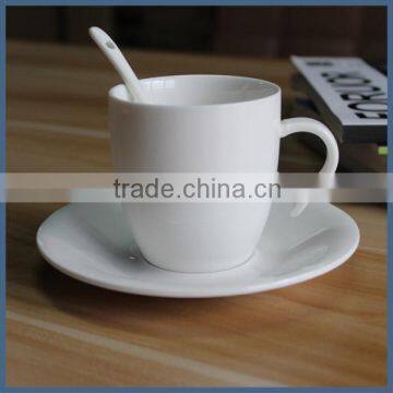 Wholesale white personalized ceramic tea cups and saucers