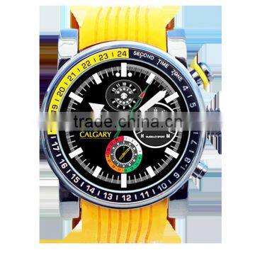 Calgary Watches Mugello Oakland Speed Hudson Collection Yellow and Black