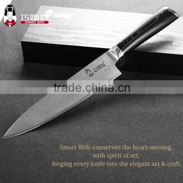 High Quality Japanese Damascus 8 inch Chef Knife with Micarta handle