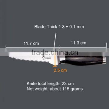 Wholesale OEM LOGO Flat Ware Stainless Steel Steak Knife Custom Steak Knife