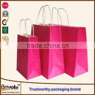 Brivote different paper shipping bags with pp handles