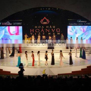 led moving P10 stage led display with Ideal for Rental