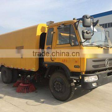 New Design Yellow Color Cheap Price Customized Dongfeng153 6m3 6cbm Sweeper Truck for Sale photo-2