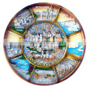 polyresin souvenir Big plate Israel holy land Of The Bible