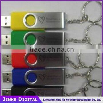 twist metal usb flash drive bulk 8gb usb stick2.0