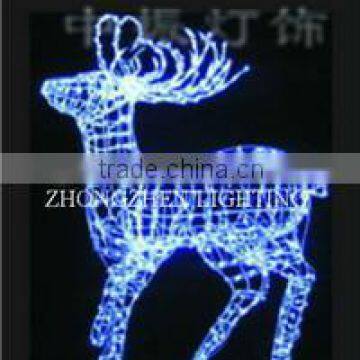 outdoor christmas deer shaped led sculpture light