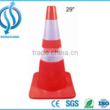 720mm PVC Orange and Red Road Safety Cone