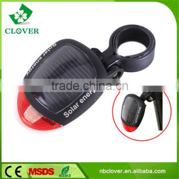 bicycle tail light ABS material 2 red led solar bicycle light rechargeable