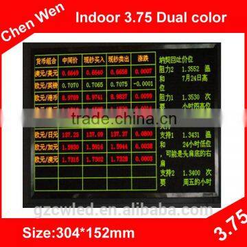 China guangzhou high quality flexible Indoor Dual Color p3.75 LED advertising screen