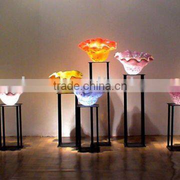 hand blown glass bowl xo-1827 and crystal crafts art bowl