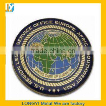 3D Die Casting Zinc Alloy Gold Coin