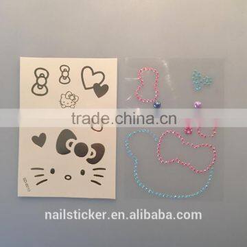 Custom Flash Body Water Transfer Rhinestone Gold Tattoo Clothes Crystal Metallic Cartoon Tattoo Stickers photo-6