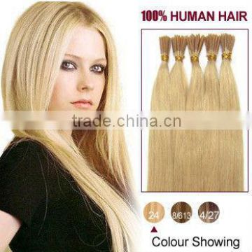 stright-tip extension/nail-tip human hair/hair products/hair extension