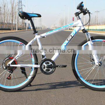 26-inch Mountain Bike 21 Speed Double Disc High Carbon Steel Mountain Bike photo-5