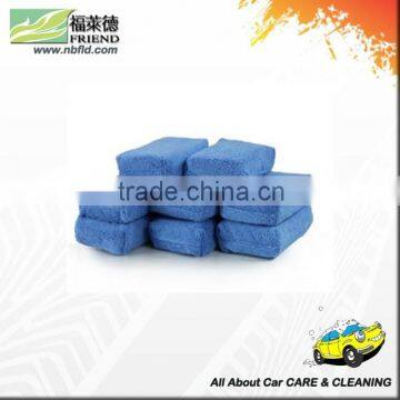 FRIEND Top selling car cleaning terry cloth microfiber covered sponge