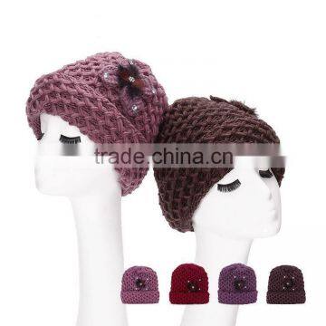 Fashion warm grandma knitted hats