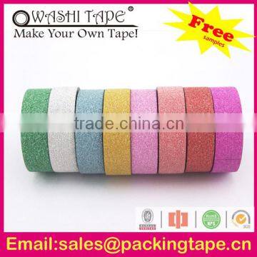 holiday decoration glitter adhesive tape white