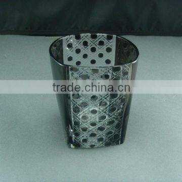 black and clear crystal cup for home decoration gift