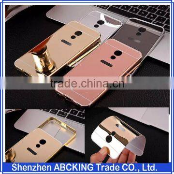 Luxury Mirror Electroplating Aluminium Metal phone Cases Thin Frame Protective Hard cover for Meizu Pro 6 Back Cover