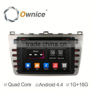 New Ownice quad core Android 4.4 car dvd player for MAZDA 6 support canbus +RDS