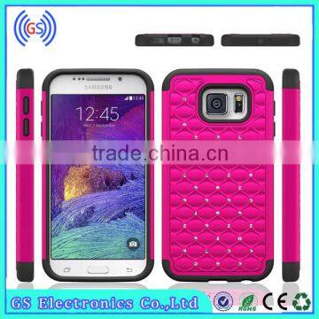 Deluxe Sparkling Bling Diamond Hard Plastic Case For Alcatel 4037T With Soft Silicone Skin
