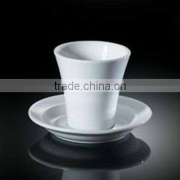 H4052 round design porcelain coffee cup with saucer without handle