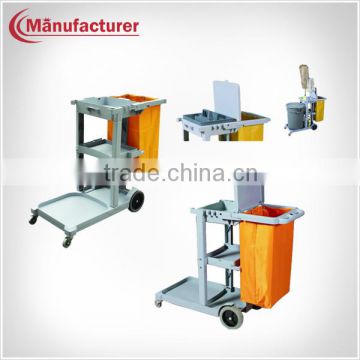 Economy Good Quality Hospital Plastic Laundry Dirty Linen Cart/Hotel Cleaning Equipment