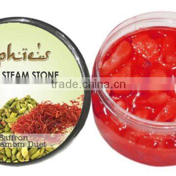 SHISHA_ STEAM_ STONES_ 100 GRAMS SOPHIES SAFFRON CARDAMOM DUET FLAVOUR